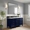 James Martin Vanities Brittany 60in Single Vanity, Victory Blue w/ 3 CM White Zeus Quartz Top 650-V60S-VBL-3WZ - alternate 2